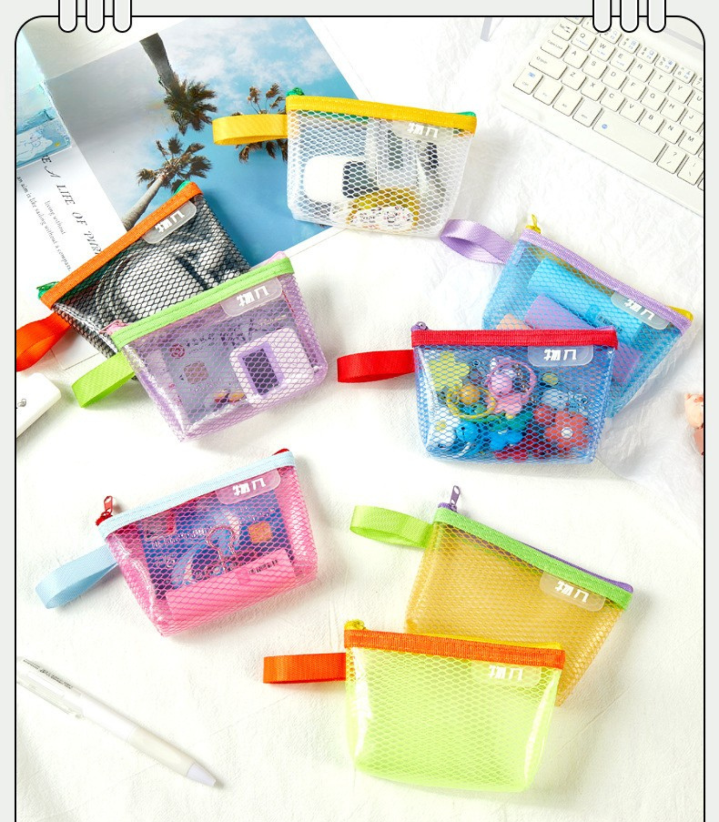 Trapezoid & Rectangular Pencil Pouches/Multifunctional Storage Bag