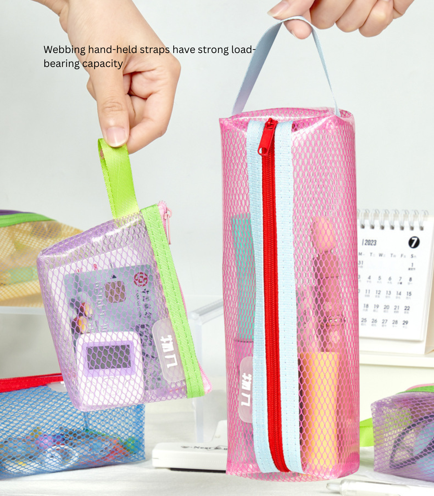 Trapezoid & Rectangular Pencil Pouches/Multifunctional Storage Bag