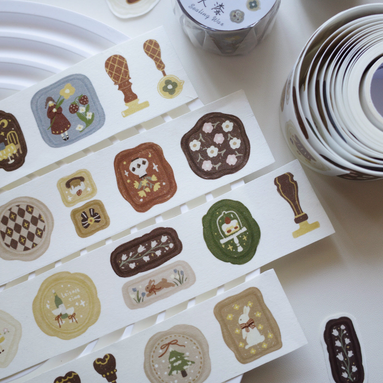 Vintage Wax Seal – Washi & PET Tape