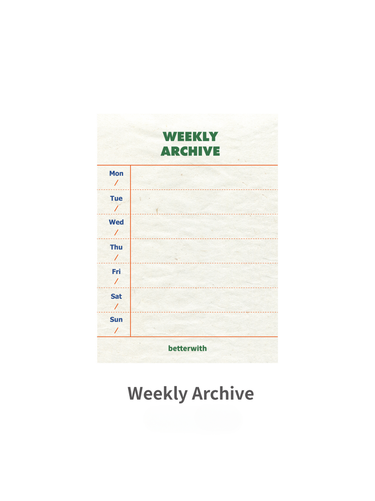 Texture Series - Retro Style Functional Planner Pads