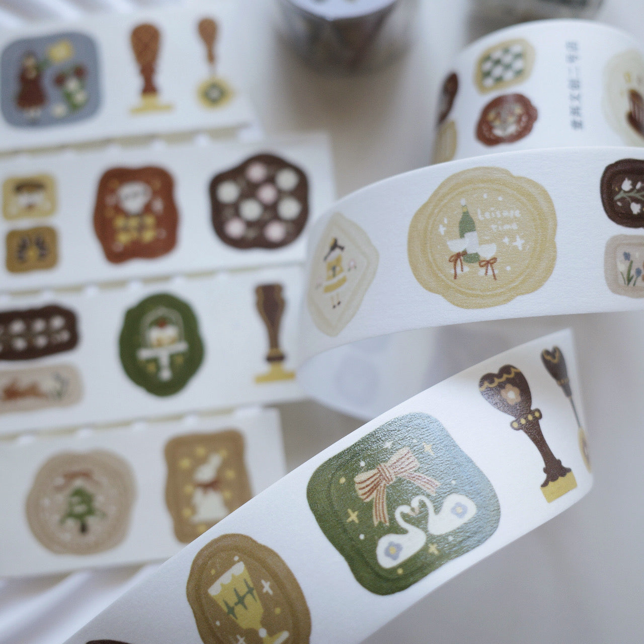 Vintage Wax Seal – Washi & PET Tape