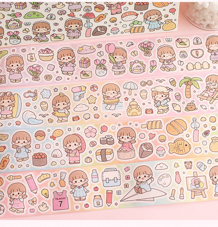 TiraDuo Soft Momo Washi Tape – Die-Cut Edition