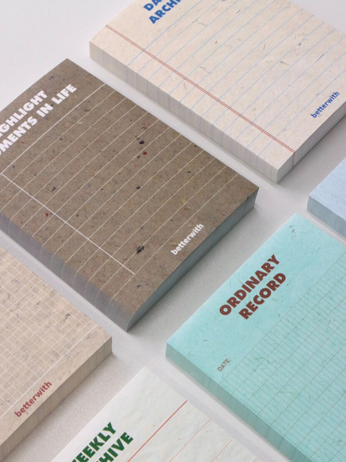 Texture Series - Retro Style Functional Planner Pads