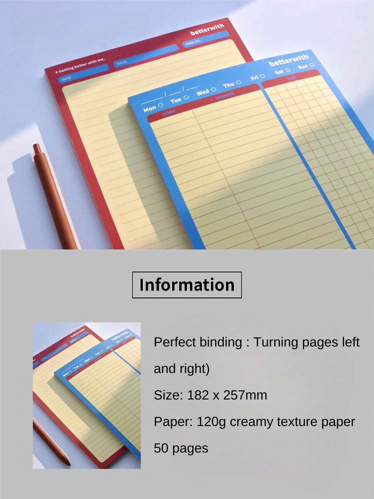 The Play & Fun B5 Paper Pads, 50p