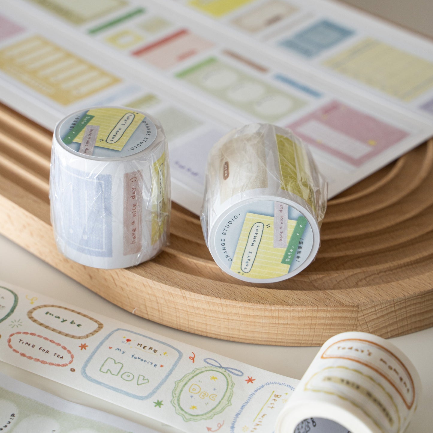 Writing Notes & Doodle Border Washi Tapes & Die-cut Stickers