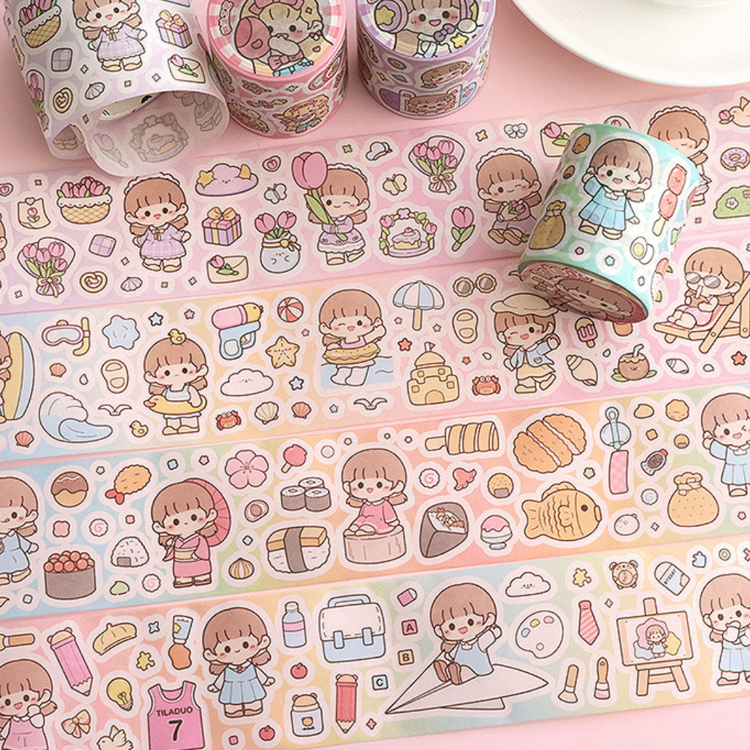 TiraDuo Soft Momo Washi Tape – Die-Cut Edition