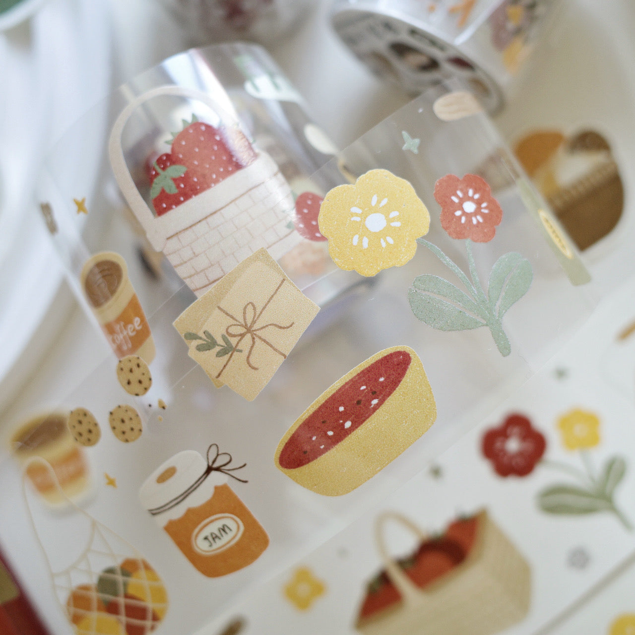 Kitchen Accessories – Light Retro Washi & PET Tape