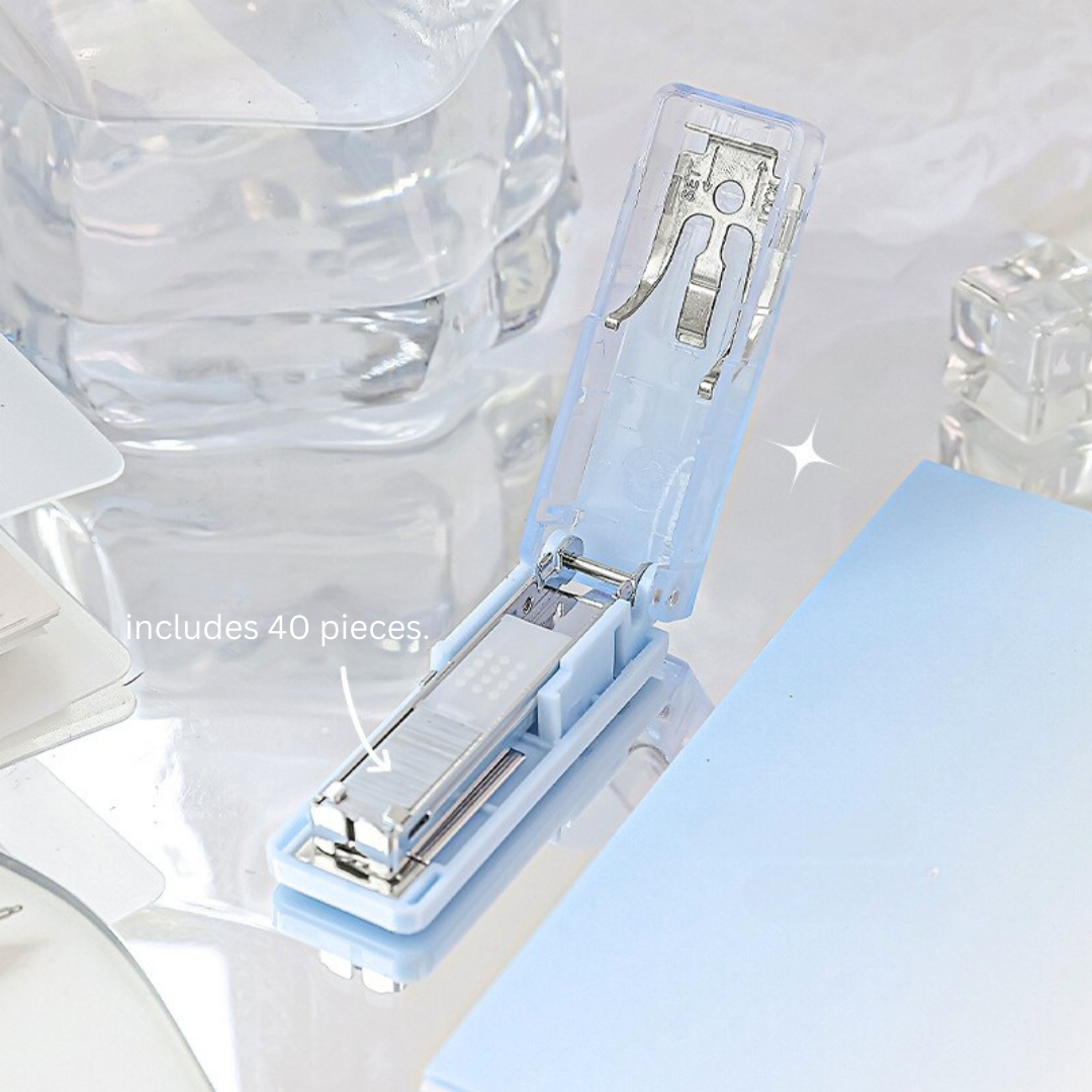 Clear Mini Gradient Portable Stapler