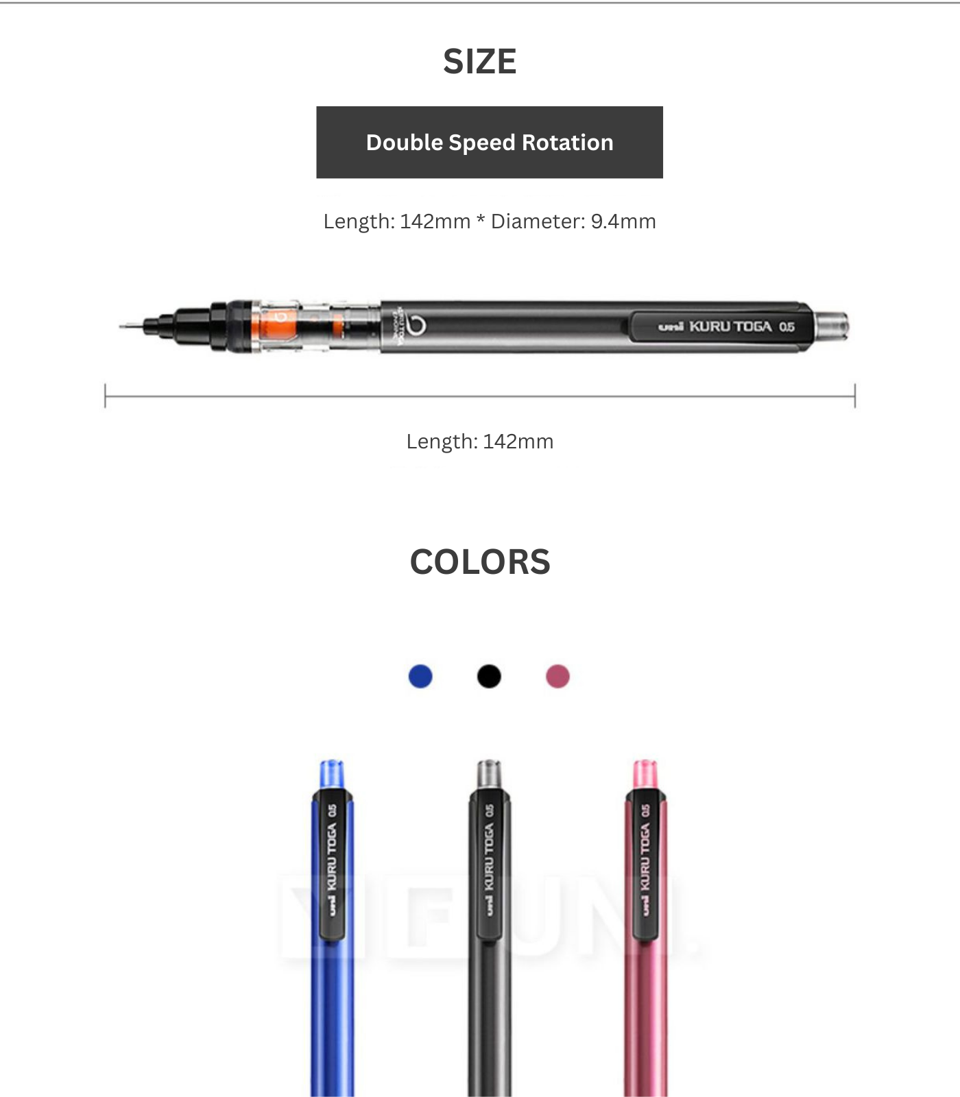 Uni Kuru Toga Mechanical Pencil M5-452 - 0.5 mm