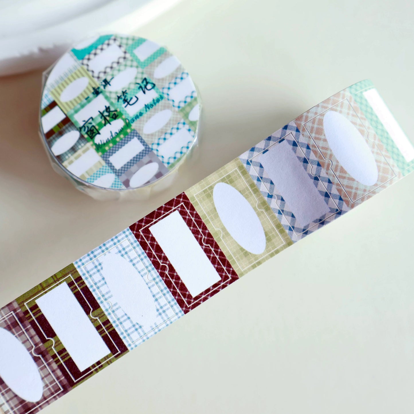 Light Retro Grid Washi Tape Series