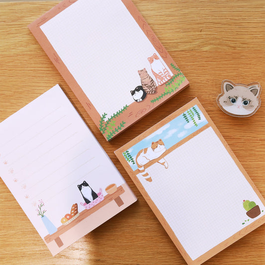 Pastoral Cats A6 Notepad, 100p