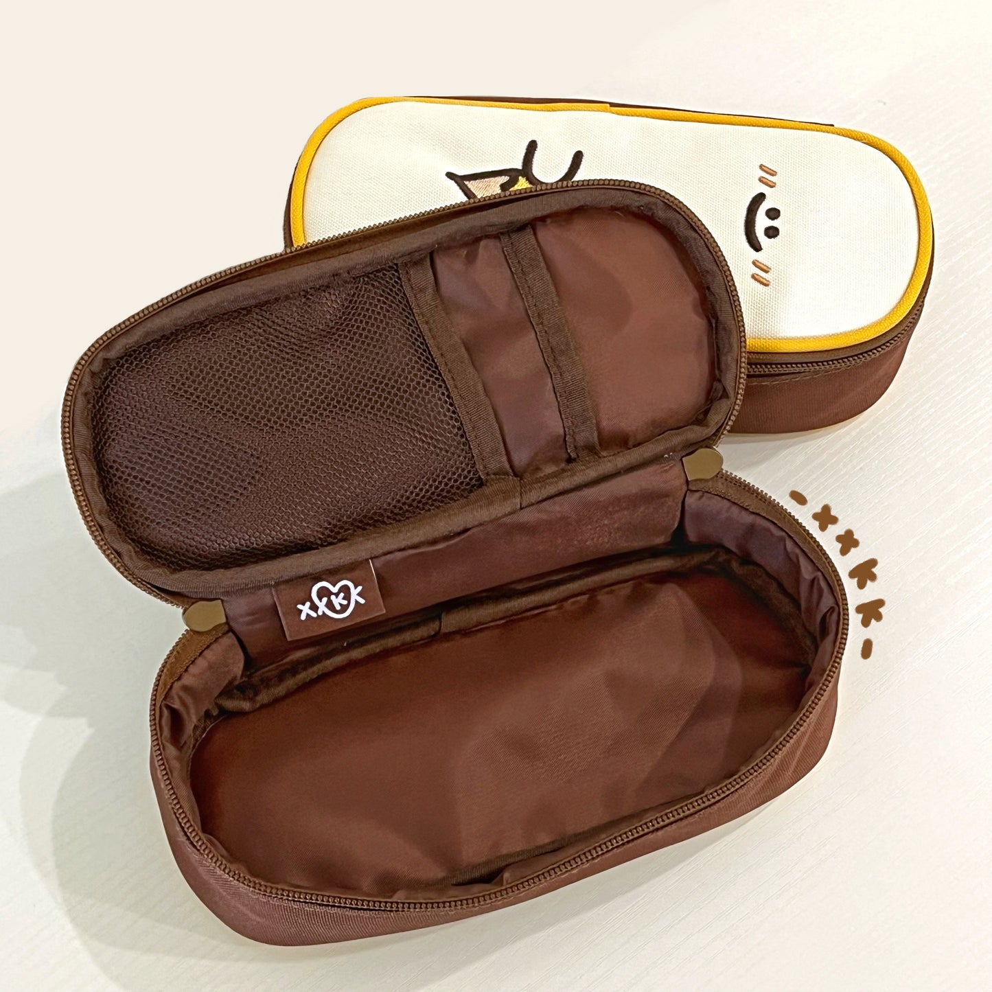 Original Pencil Head Cartoon Pencil Pouch