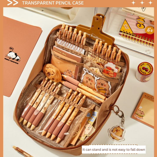 12-Layer High-Capacity Pencil Case