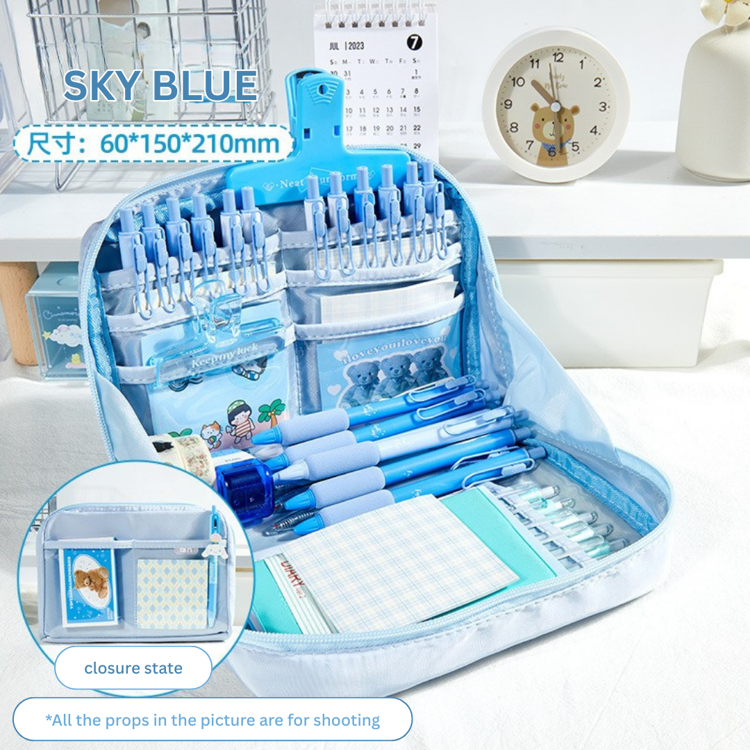 12-Layer High-Capacity Pencil Case