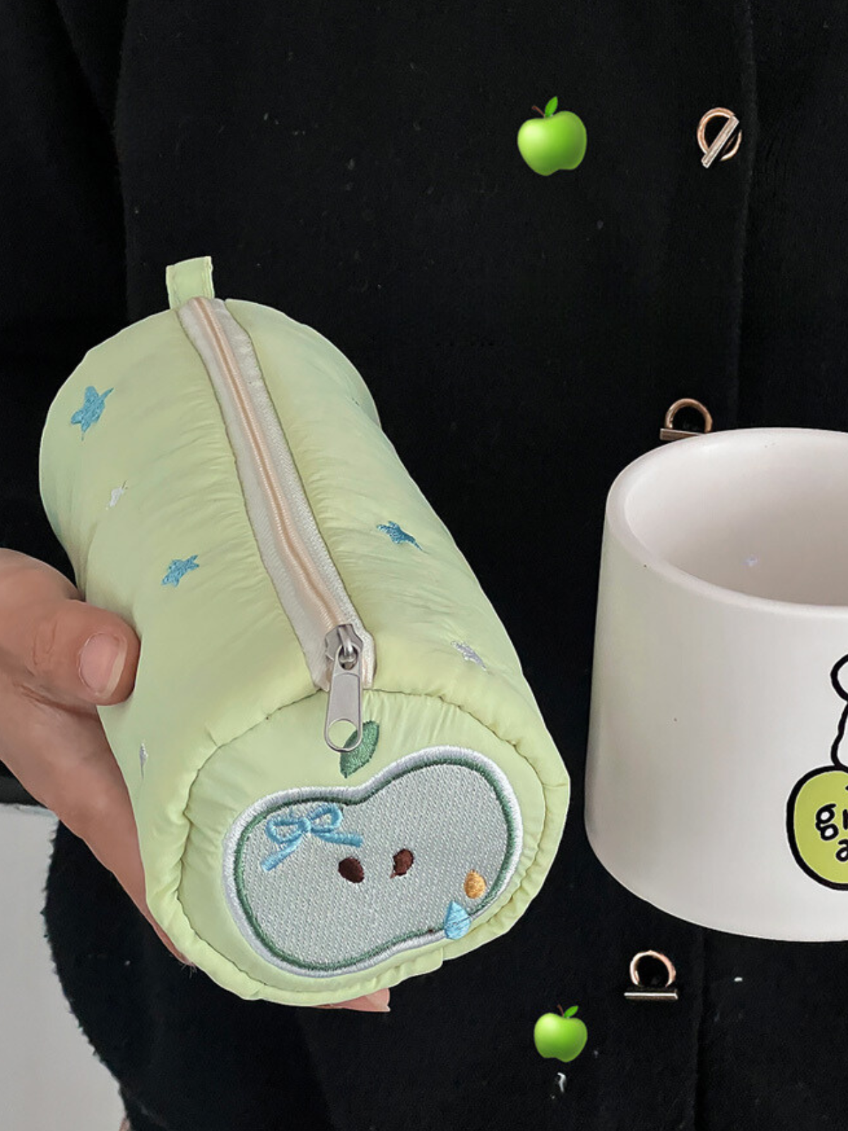 Original Design Green Apple Pencil Pouch