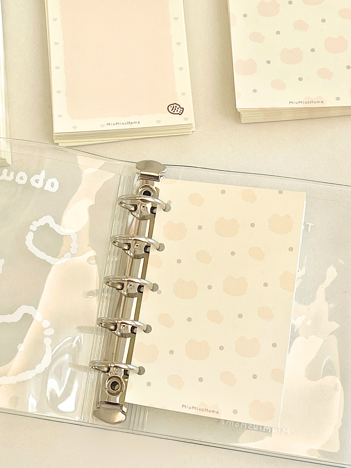 M5 Transparent Refillable Binder Covers, 5-Ring