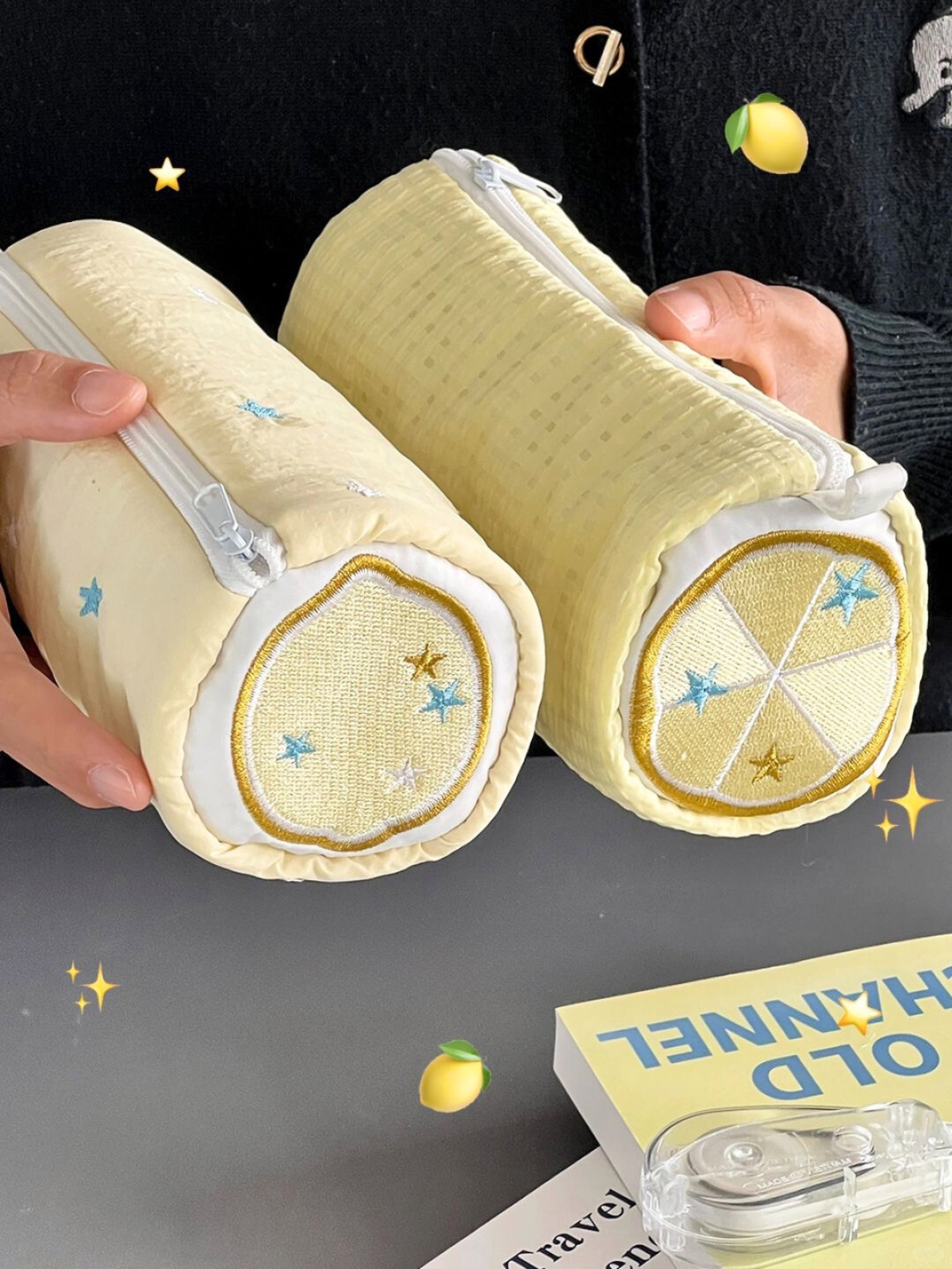 Original Design Lemon Cake Pencil Pouch