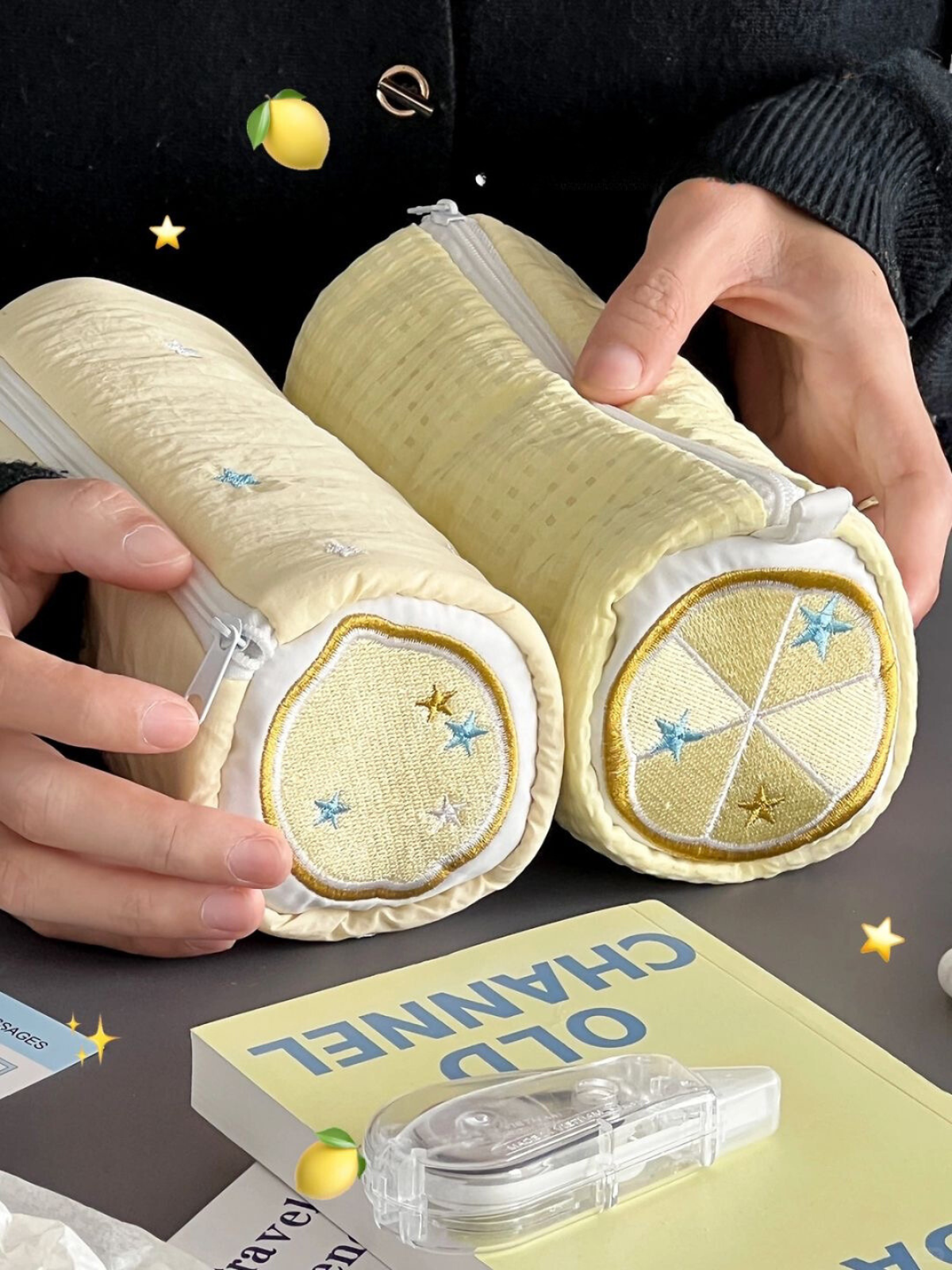 Original Design Lemon Cake Pencil Pouch