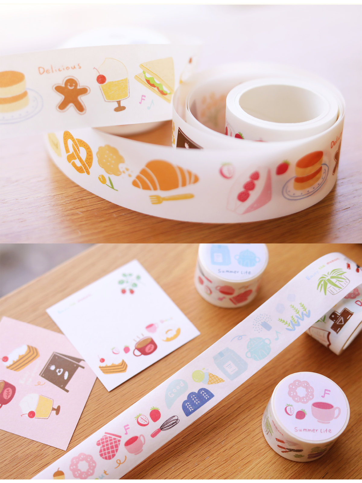 Pastoral Life Coffee Dessert Washi Tape