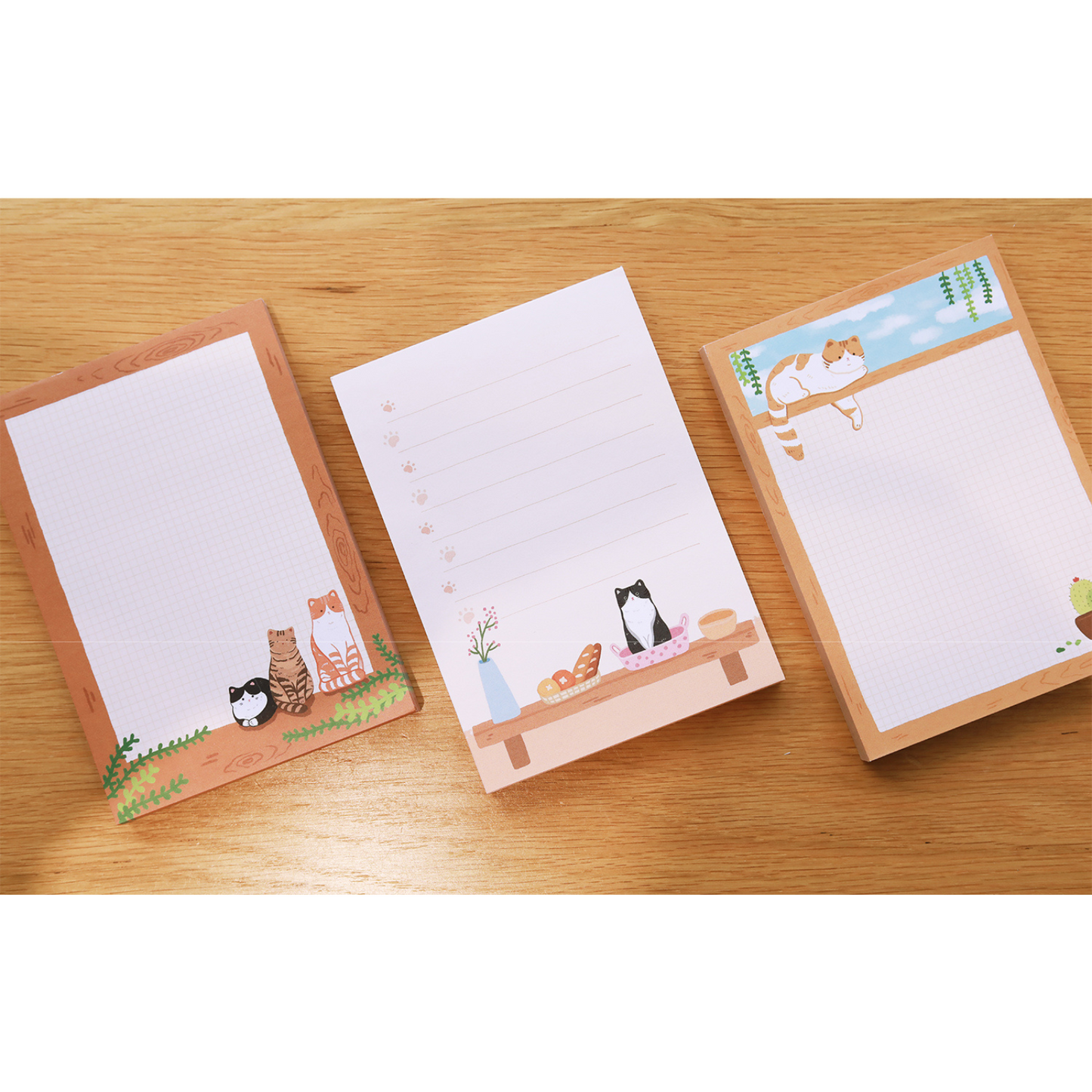 Pastoral Cats A6 Notepad, 100p
