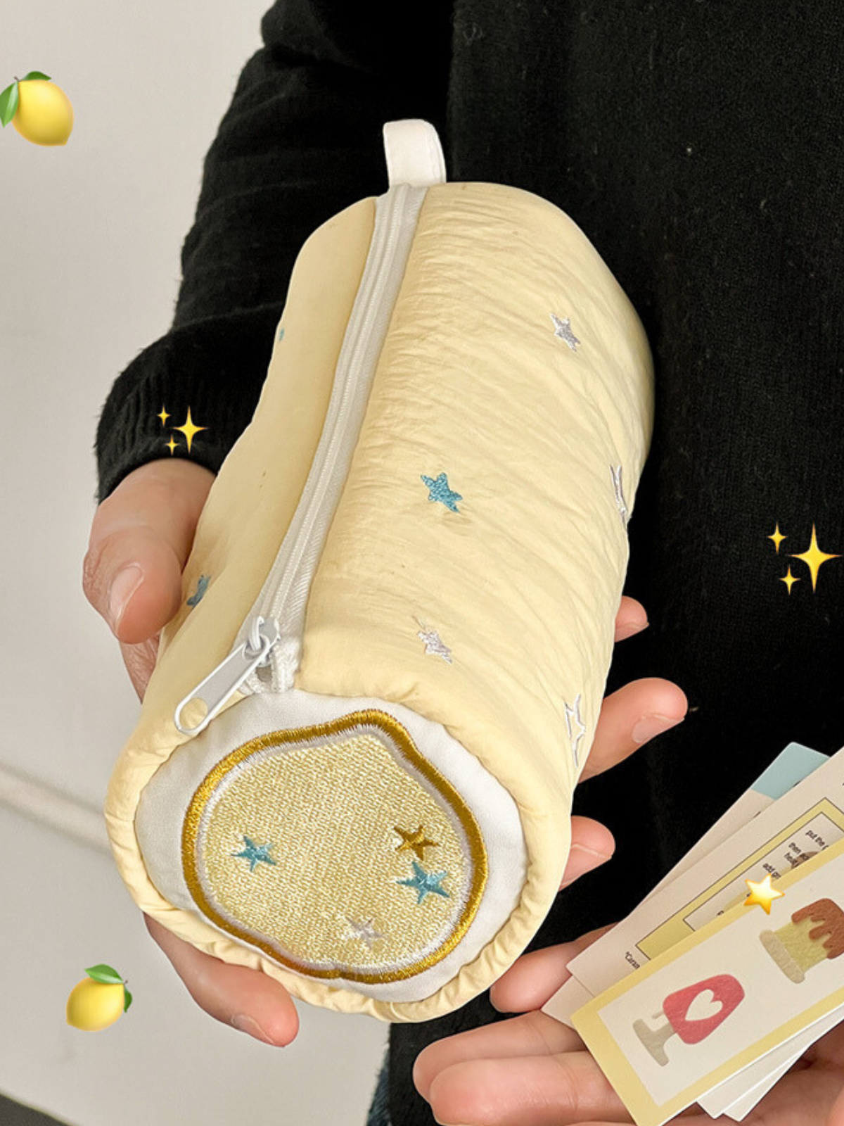 Original Design Lemon Cake Pencil Pouch