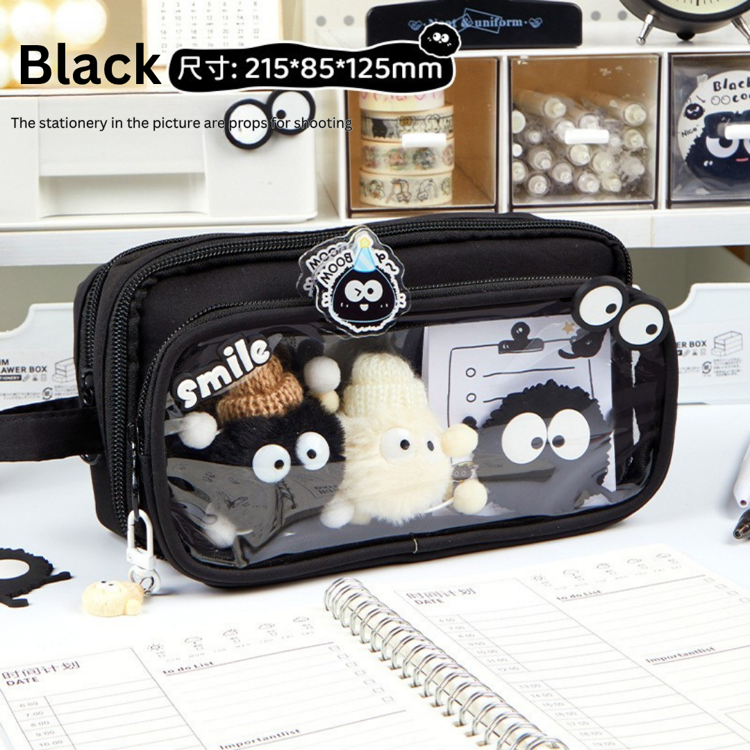 Adorable Soot Sprite 10-Layer Detachable Pencil Case