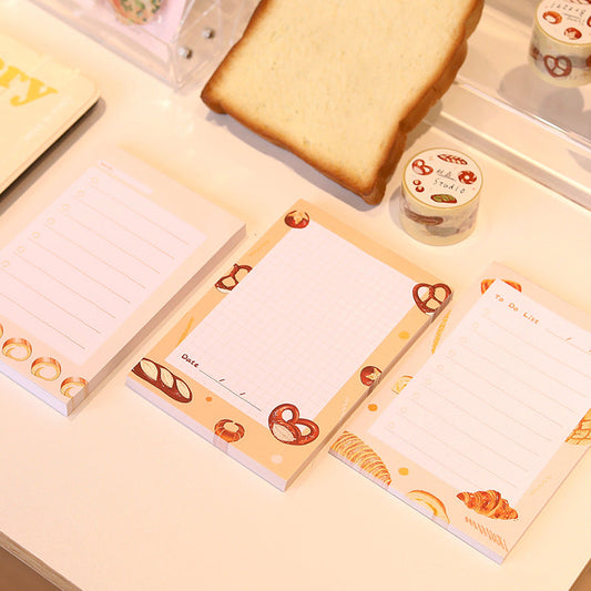Croissant Alkaline Bun A6 Notepad, 100p