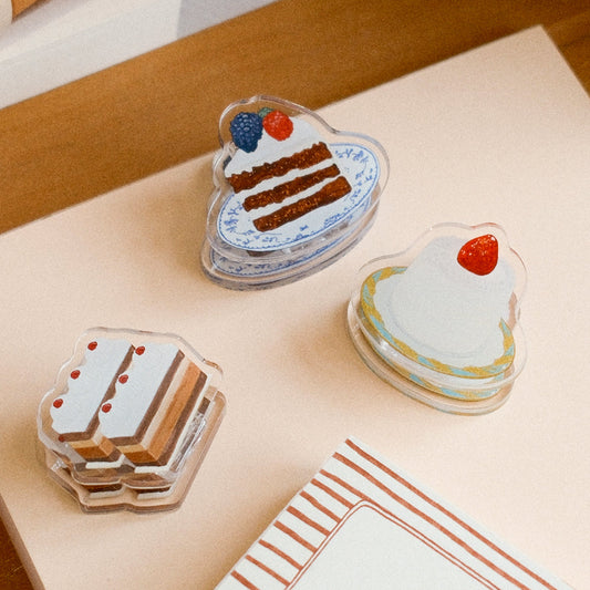 A Cabinet of Desserts Cute Acrylic Message Clip