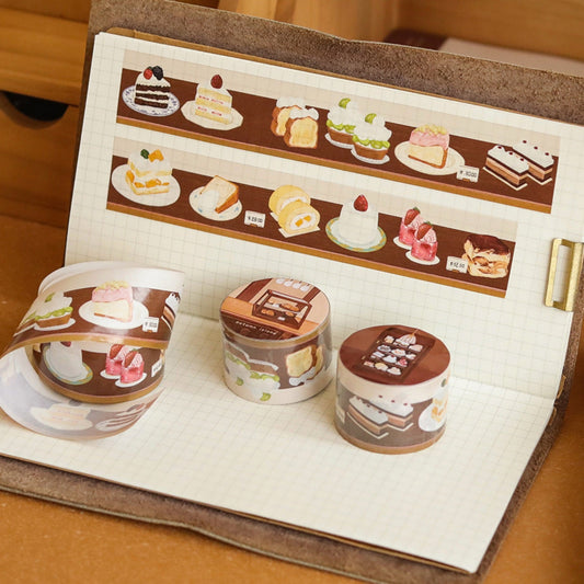 A Cabinet of Desserts Original Illustration Washi Tape
