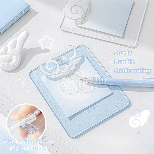 Angel Wings Transparent Acrylic Clipboard in A4 & A7