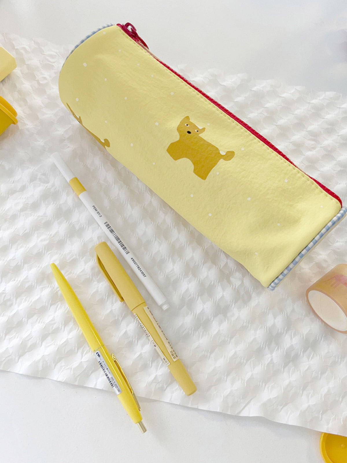 Original Design Animal Print Cylindrical Pencil Case