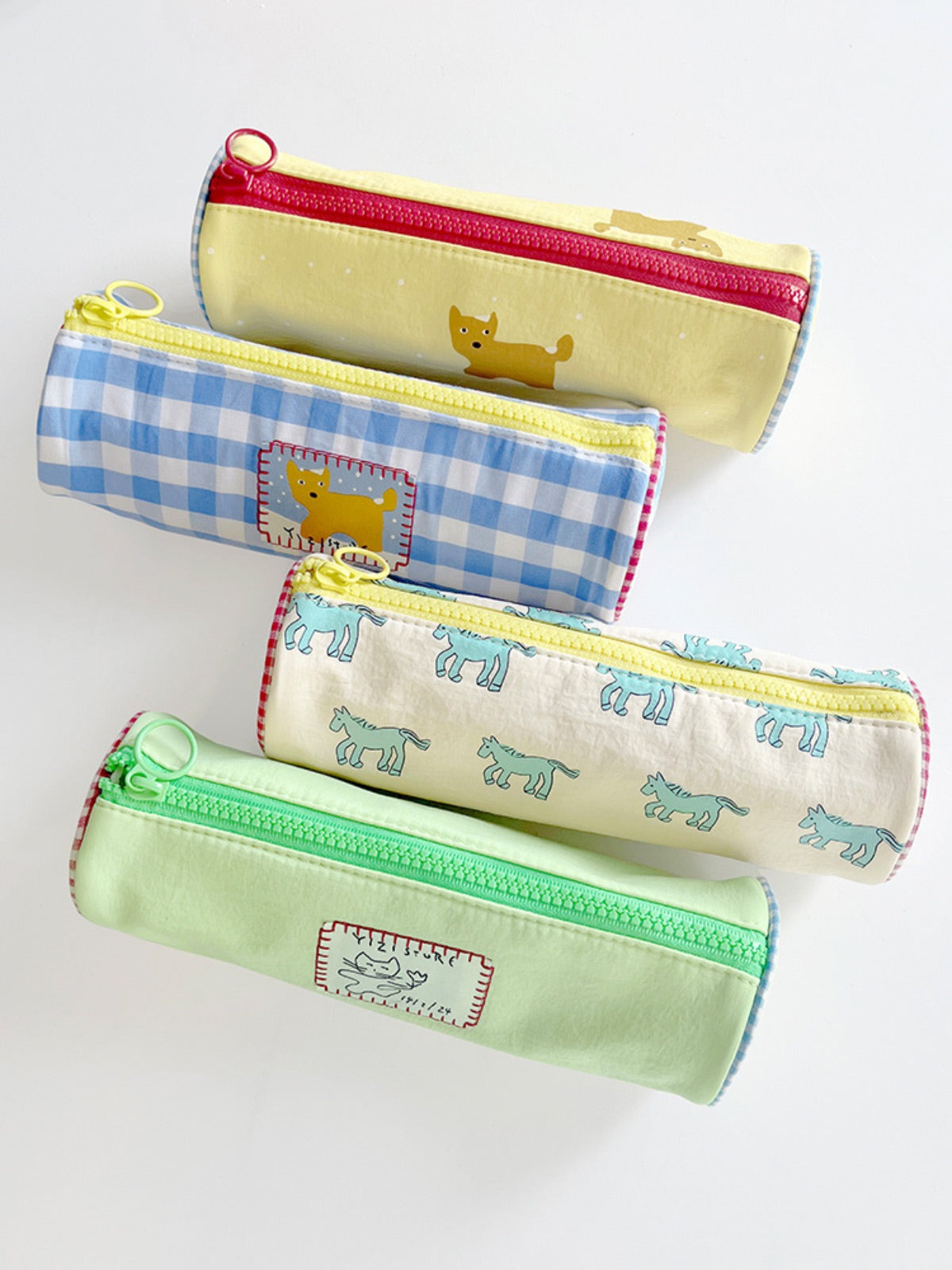 Original Design Animal Print Cylindrical Pencil Case