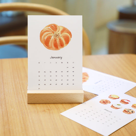 Original 2025 Bakery Illustration Calendar