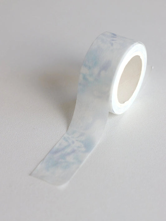 Blue Mist Aesthetic Taiwanese Washi Tape with Release Paper
