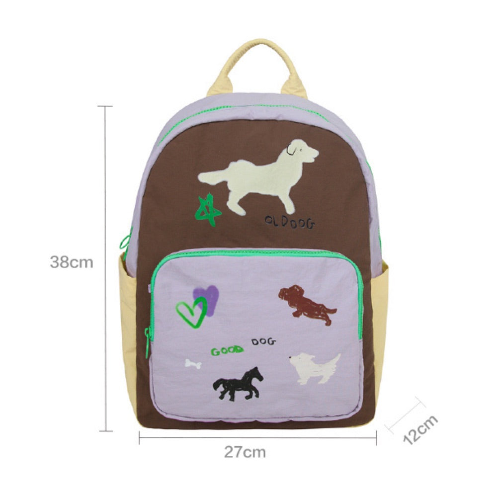 Colorful Cartoon Animal Computer Travel Backpack