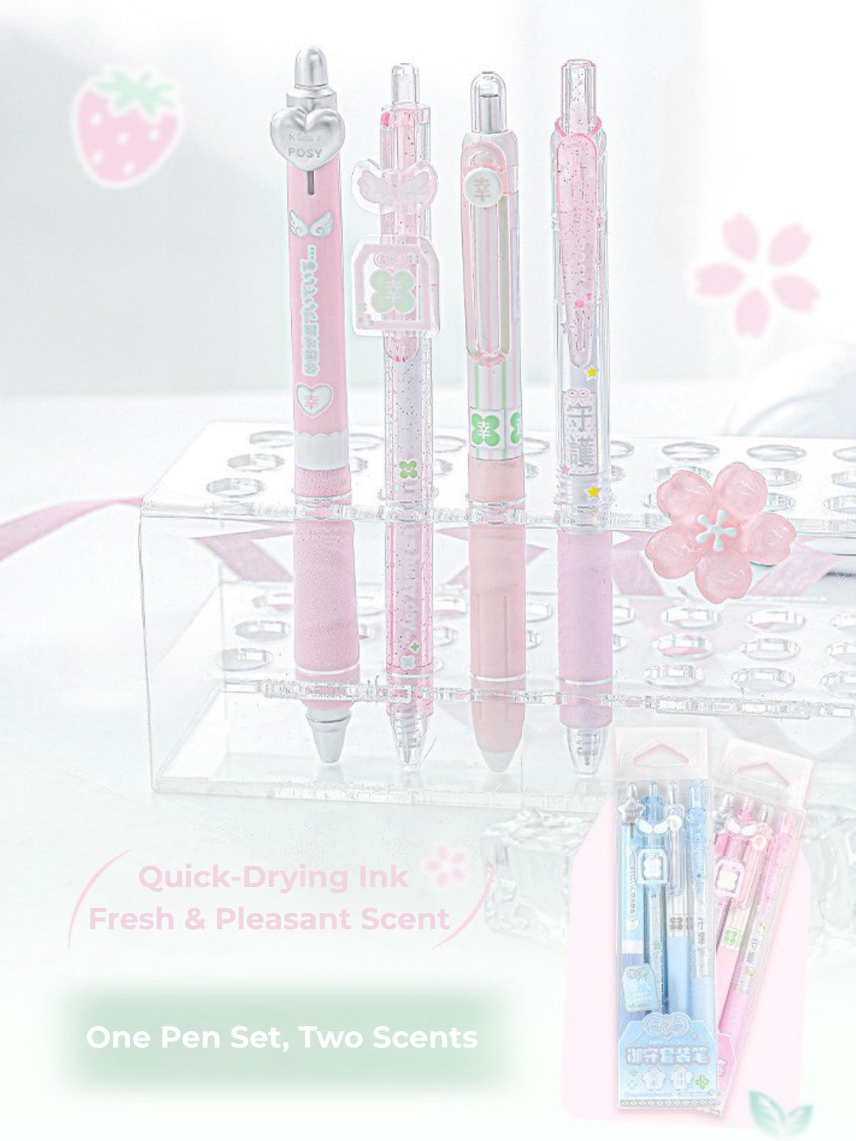 Lucky Charm Scented Gel Pens – Set of 4