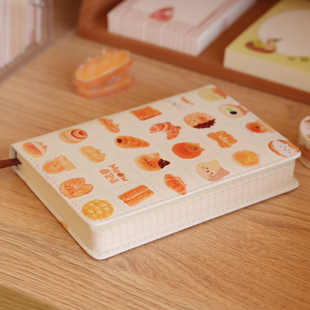 Meow Bakery Shop A6 PU Leather Notebooks