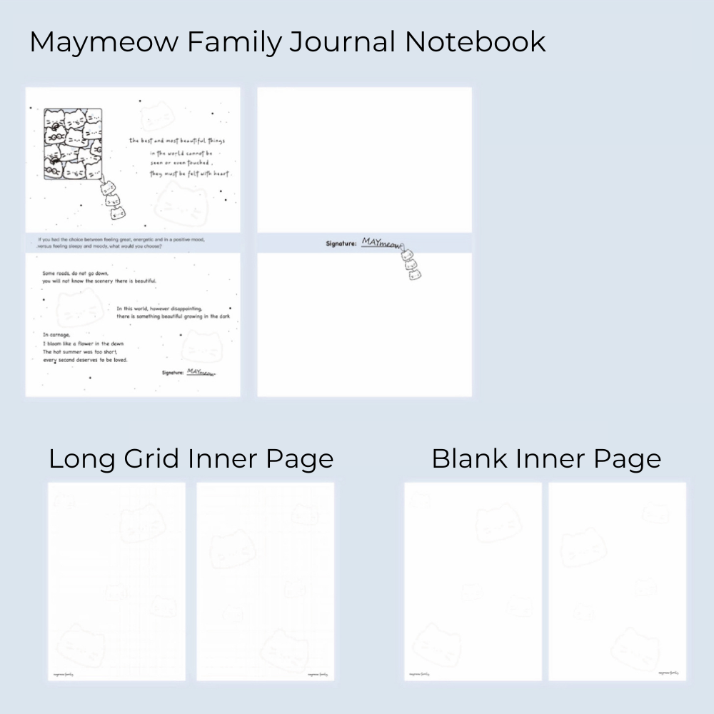 Meow's Family Journal Notebook
