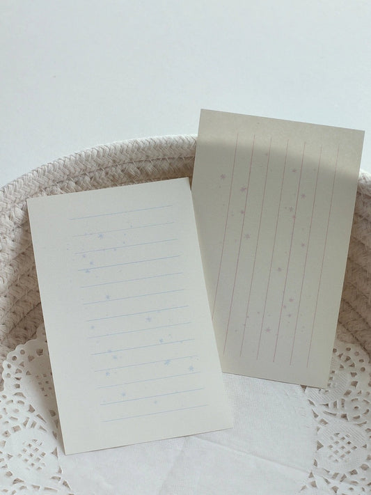 Star & Snowflake M5/A7 Notepaper/Refill Pages – 8 Sheets