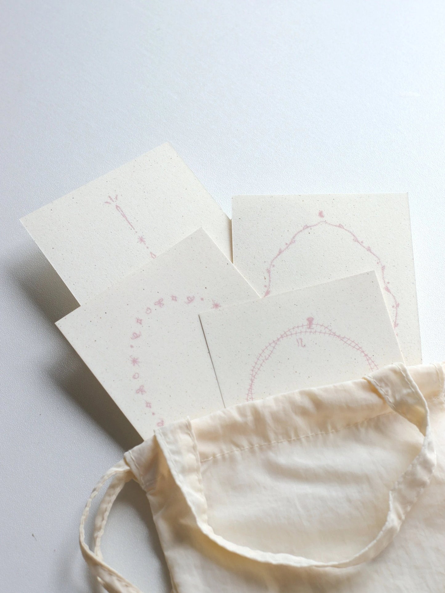 Minimalist Pink Celebration M5 Notepaper/Refill Pages – 8 Sheets