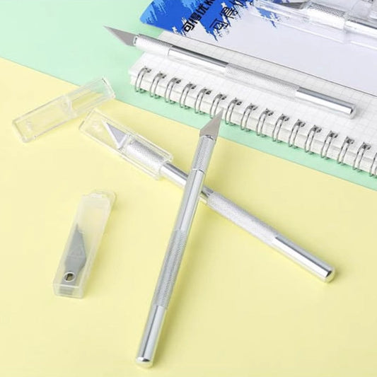 Precision Craft Knife – Aluminum Handle Cutter for Washi Tape, Paper, Leather & DIY Projects