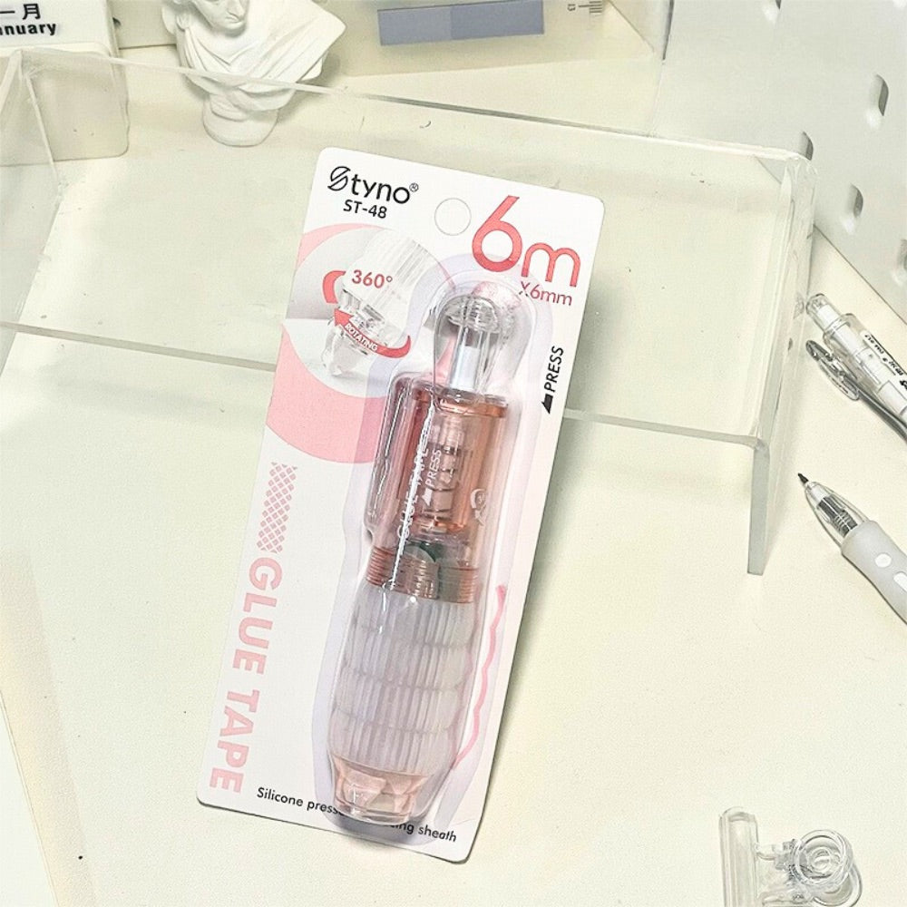 Retractable Dot Glue Pen – Erasable Diamond-Shaped Adhesive Tape Roller