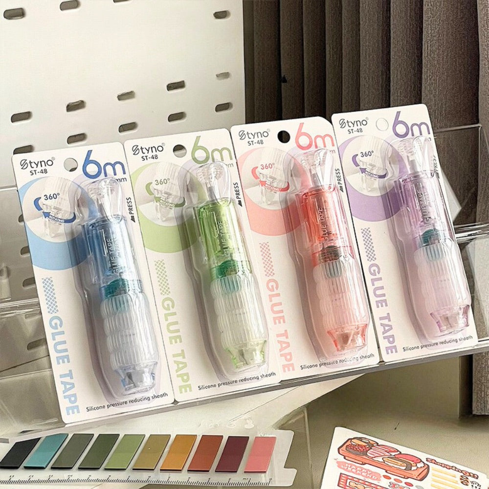 Retractable Dot Glue Pen – Erasable Diamond-Shaped Adhesive Tape Roller