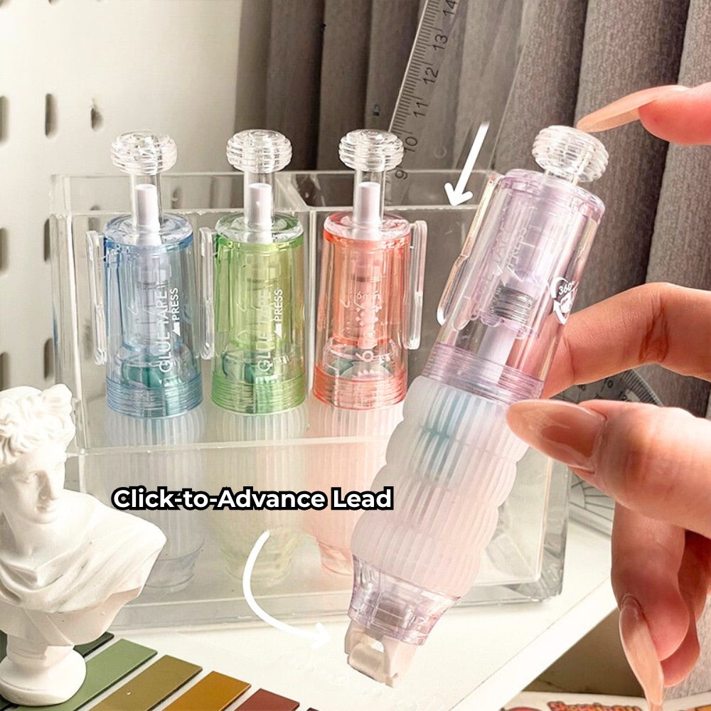 Retractable Dot Glue Pen – Erasable Diamond-Shaped Adhesive Tape Roller