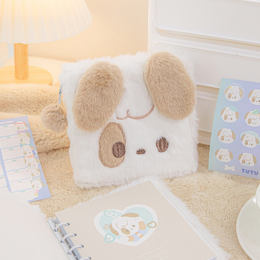 SnugglePals Plush Notebook – Cute Kittens & Puppies Edition