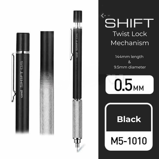 Uni Kuru Toga Mechanical Pencil M5-101, 0.3 mm - 0.9 mm