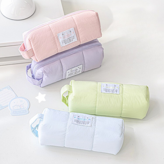 Soft Fabric Pencil Case with Hand Strap