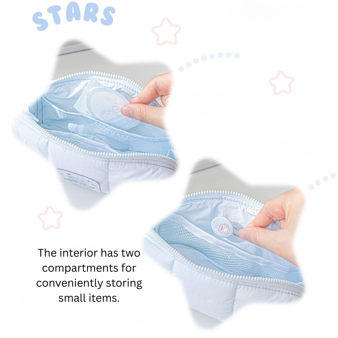 Soft Fabric Pencil Case with Hand Strap