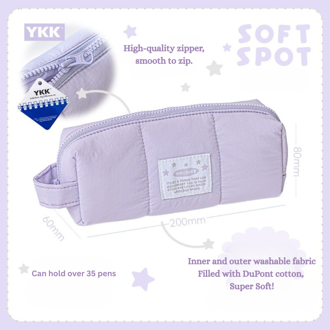Soft Fabric Pencil Case with Hand Strap