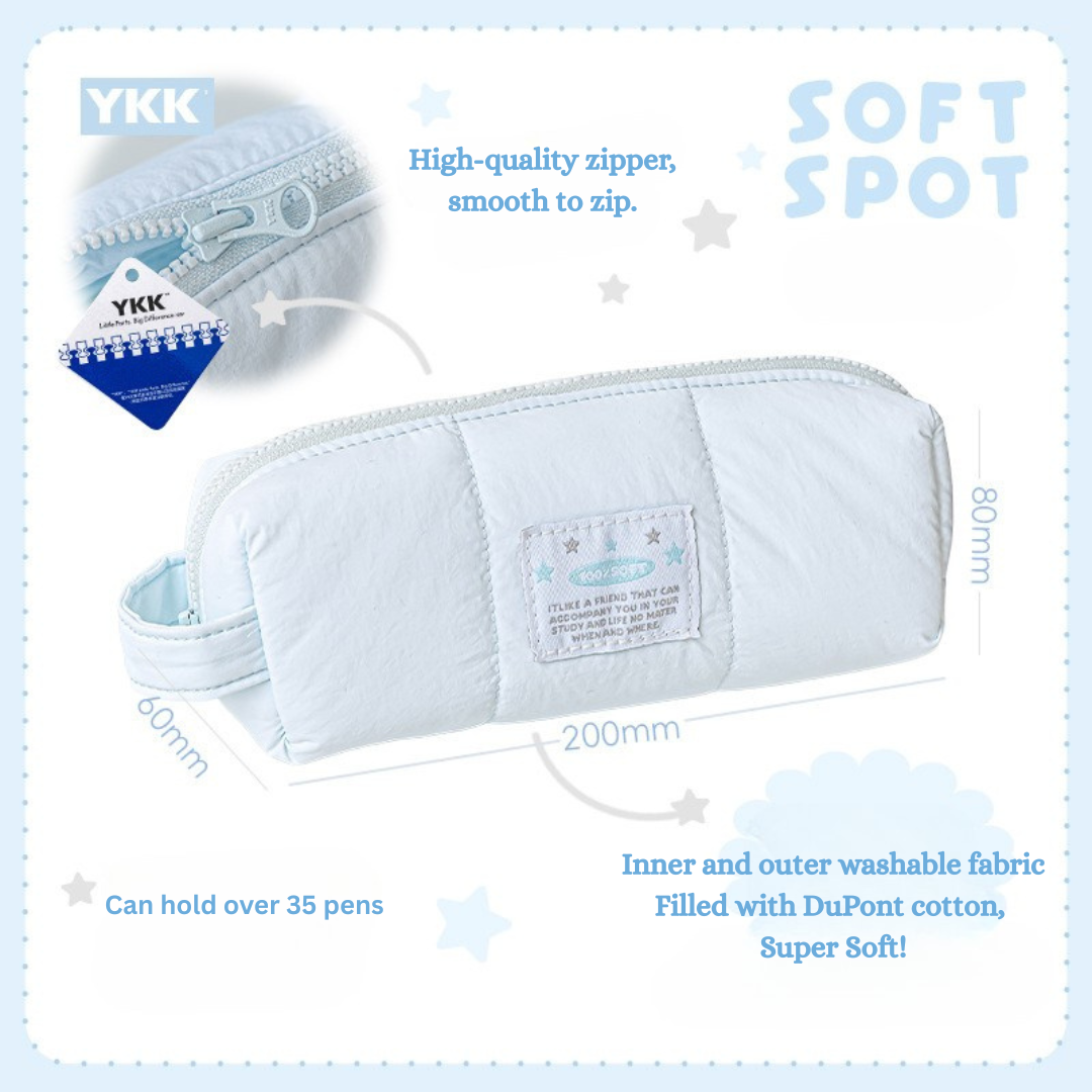 Soft Fabric Pencil Case with Hand Strap